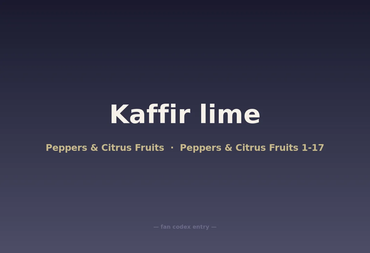 Kaffir lime